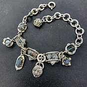 Украшения handmade. Livemaster - original item Bracelet Silver. sacred Valentine. Fluorite, labradorite, kyanite.. Handmade.