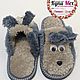 Children's Slippers made of natural sheepskin fur (curly). Slippers. kupimeh. My Livemaster. Фото №4