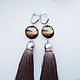 Earrings with silk tassels mist over the river. Tassel earrings. Linda (LKdesign). My Livemaster. Фото №5