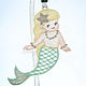 5pcs Little mermaid toy decor jewelry bookmark pendant for Mobil. Stuffed Toys. Embroidery Lace Anna Sintez. Online shopping on My Livemaster.  Фото №2