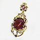Order The author's pendant is a 925 silver pendant with natural rubies. Silverjewels. Livemaster. . Pendants Фото №3
