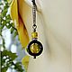 Amber. Earrings 'lunar Eclipse' amber accessories UK. Earrings. Frollena II. Natural Baltic amber. My Livemaster. Фото №6
