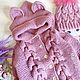 Order Children's knitted jumpsuit dusty rose. Mimi-detki. Livemaster. . Overall for children Фото №3
