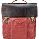 Leather backpack 'New Student' (cranberry), Backpacks, St. Petersburg,  Фото №1