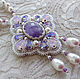 Колье с аметистом "Сиреневая дымка". Колье. Мария Кардакова Jewelry with Soul. Ярмарка Мастеров.  Фото №5