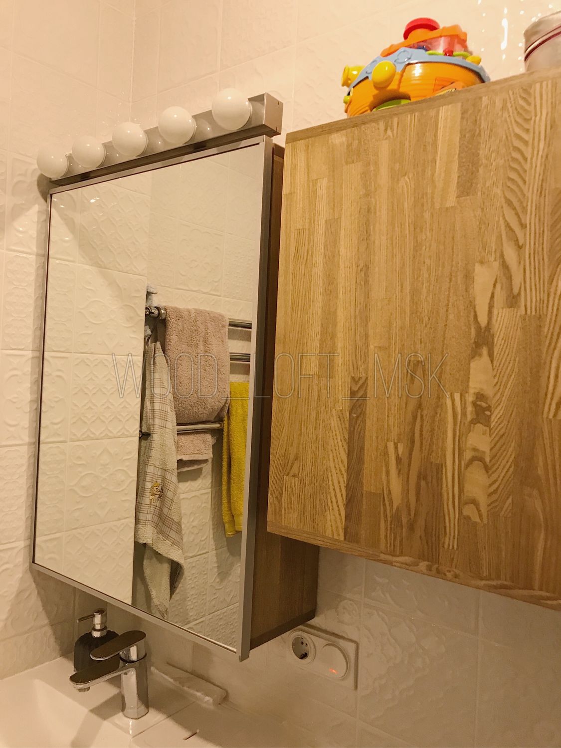 Шкаф навесной для ванной комнаты своими руками