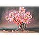 Картина маслом Цветущая вишня Натюрморт с цветами, Картины, Санкт-Петербург,  Фото №1