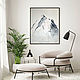 White Painting Mountain Landscape Snowy Mountains Interior Painting. Pictures. Lana Zaitceva. My Livemaster. Фото №5