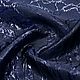 Жаккард синий абстракция Италия, Ткани, Новосибирск,  Фото №1