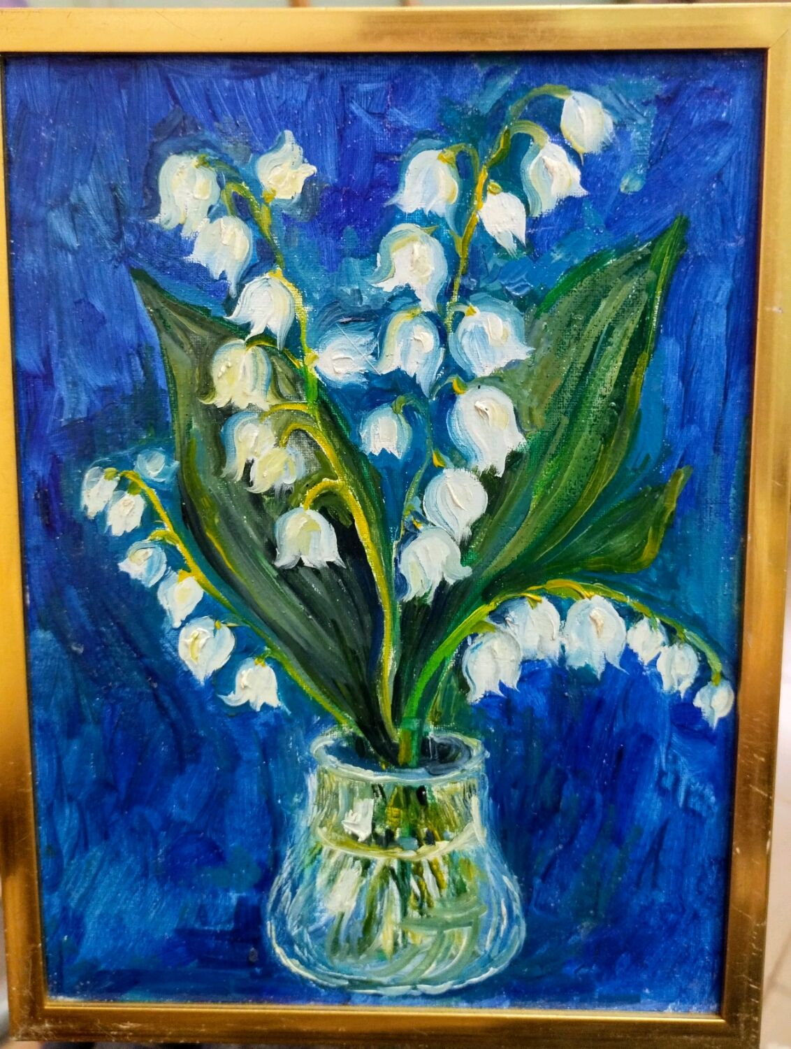 Картина "Ландыши" 15*20,холст на картоне,рамка в интернет-магазине ...