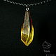Fire pendant is made of wood and resin. Pendants. Treas. Online shopping on My Livemaster.  Фото №2