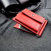 Сумки и аксессуары handmade. Livemaster - original item Standart Pro genuine leather money clip (red). Handmade.
