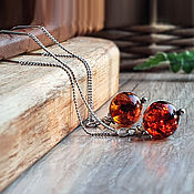 Украшения handmade. Livemaster - original item Amber. Earrings 