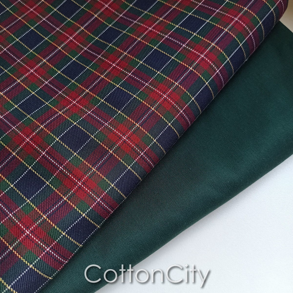 Ткань смесовая Шотландка и компаньон – купить на Ярмарке Мастеров ...