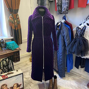 Одежда ручной работы. Ярмарка Мастеров - ручная работа Пальто бархатное Vintage. Handmade.