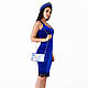 Short velvet dress in a dark blue color on the straps. Dresses. Boudoirwedding. Online shopping on My Livemaster.  Фото №2