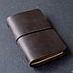 Pocket leather notebook genuine leather A6, Notebooks, Moscow,  Фото №1