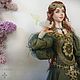  Эльфийка в зеленом. Интерьерная кукла. Ekaterina-295. Ярмарка Мастеров.  Фото №4