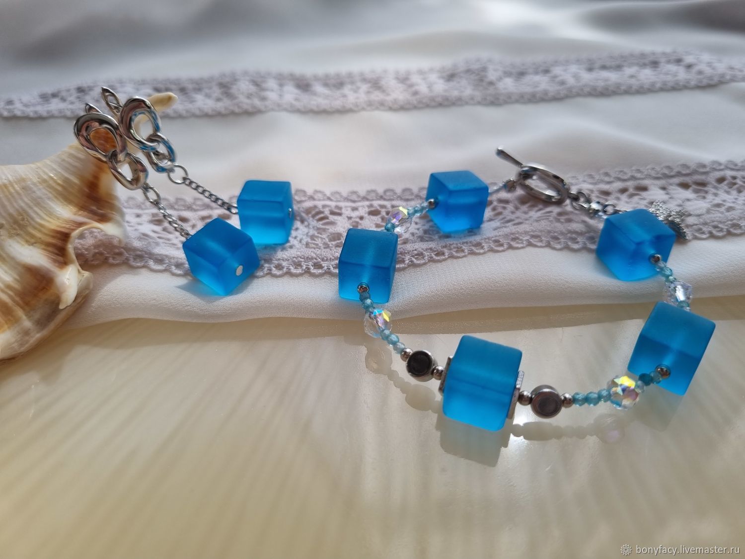 Серьги с аква кварцем «Sea breeze» купить в интернет-магазине Ярмарка ...