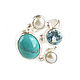 Turquoise, Topaz and Pearl Ring, Turquoise, Topaz ring. Rings. Irina Moro. Online shopping on My Livemaster.  Фото №2