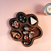 Посуда handmade. Livemaster - original item Wooden cedar menagerie for serving dishes and snacks. MG69. Handmade.