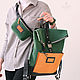 Green leather waist bag. Waist Bag. Mart Bags (martbags). Online shopping on My Livemaster.  Фото №2