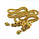 Lariat 'Noble shine', bead harness, gold, Lariats, Ryazan,  Фото №1