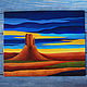 Картина абстрактный пейзаж "Пустыня Аризона" Для интерьера. Картины. Картина от Ани. Интернет-магазин Ярмарка Мастеров.  Фото №2
