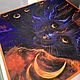 BLACK CAT tablecloth for divination or ritual, 47 x 47 cm. Baggie. 'Shambala' Tatyana Allyurova. Online shopping on My Livemaster.  Фото №2