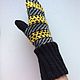 Mittens patterned ' bumblebee». Mittens. Shadow-artist. My Livemaster. Фото №4