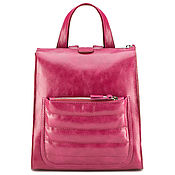 Сумки и аксессуары handmade. Livemaster - original item Scarlett women`s leather backpack (pink). Handmade.