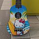 Укулеле "Китти" гавайская гитара. Укулеле (гавайская гитара). Guitar & Ukulele art Studio. Ярмарка Мастеров.  Фото №8