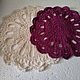 Decorative napkin. Knitted cloth. Doilies. linen&cotton. My Livemaster. Фото №10