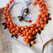 Украшения handmade. Livemaster - original item Necklace: Rowan mood. Handmade.