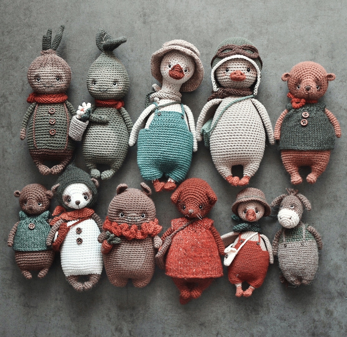 Коллекция зверят по моим МК