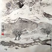 Осень, виноград (китайская живопись)