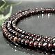 Women's beads made of natural garnet stones with a cut. Beads2. naturalkavni. My Livemaster. Фото №6