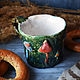 Noon in woods. Mugs and cups. RognedaCraft - gifts with soul. Online shopping on My Livemaster.  Фото №2