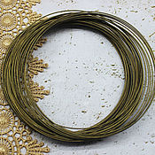 Материалы для творчества handmade. Livemaster - original item Memory Wire 50 cm for Necklace Bronze Wire with Memory. Handmade.