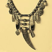Украшения handmade. Livemaster - original item Necklace with agate "Magic Fang". Handmade.