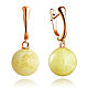 LETA silver earrings with natural amber. Earrings. Амбер Бутик янтарь украшения. Online shopping on My Livemaster.  Фото №2