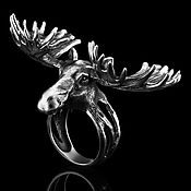 Украшения handmade. Livemaster - original item The ring is Gorgeous elk. Handmade.