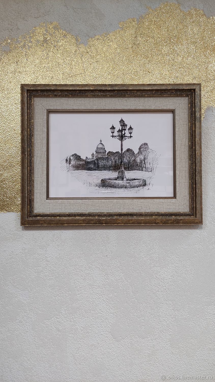 Город черно белый рисунок фонарь рисунок исаакиевский собор рисунок в .