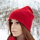 Double beanie hat (cashmere/merino, unisex model). Caps. Knitwear shop Fairy Tale by Irina. My Livemaster. Фото №6