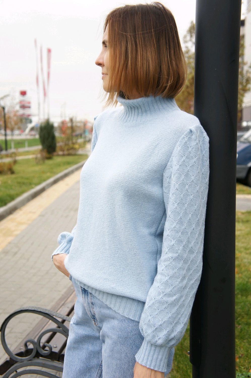 Вязаный свитер из кашемира