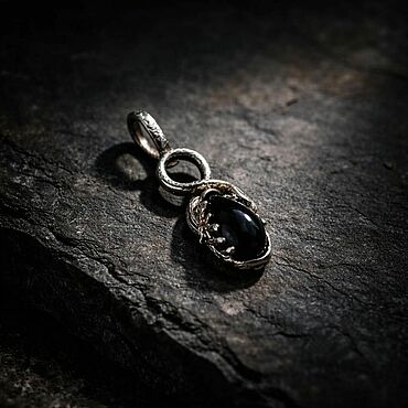 Украшения ручной работы. Ярмарка Мастеров - ручная работа Кулон с морионом Black. Handmade.
