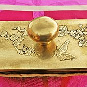 Винтаж: Старинная винтажная брошь-подвеска Belle с камеей из раковины серебро