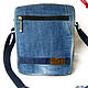 Tablet Bag Casual Sports Denim Messenger Bag, Tablet bag, Gelendzhik,  Фото №1