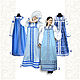 Сotton dress for woman and girl, Costumes3, Korolev,  Фото №1