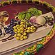  501. Расписной поднос Пора в Крым. Утварь. Татьяна - шкатулки для души. Ярмарка Мастеров.  Фото №5